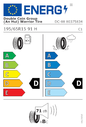 195/65/16 91H Double Coin DC-88