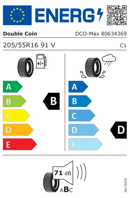 205/55/16 91V Double Coin DCO-Max
